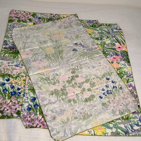 Set of four guests towels spring floral retro vintage - Picture 10 of 14
